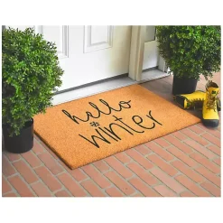 Outlet Kirklands Home Hello Winter Coir Doormat