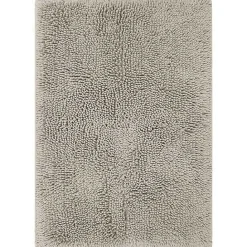 Discount Kirklands Home High Pile Silver Cotton Non-Skid Classic Bath Mat Gray