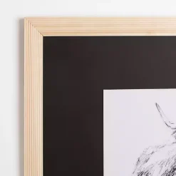 Sale Kirklands Home Highland Cattle Sketch Framed Art Print