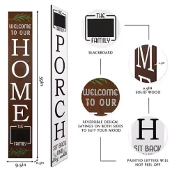 Outlet Kirklands Home Home Chalk Board Two-Sided Porch Board