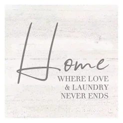 New Kirklands Home Home Love and Laundry Canvas Art Print