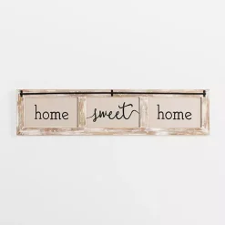 Hot Kirklands Home Home Sweet Home Rustic Door Frame Wood Wall Plaque