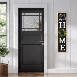Sale Kirklands Home Home Sweet Home Wreath Porch Board Black