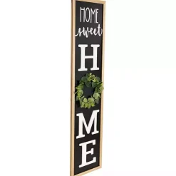 Sale Kirklands Home Home Sweet Home Wreath Porch Board Black