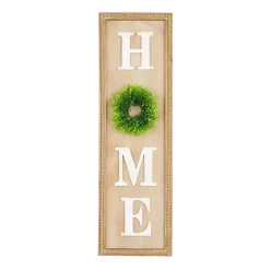 Outlet Kirklands Home Home Wreath Wood Panel Wall Plaque Brown