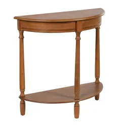 Hot Kirklands Home Honey Half Moon Tinslee Console Table Brown