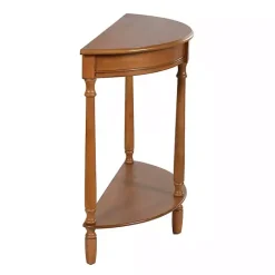 Hot Kirklands Home Honey Half Moon Tinslee Console Table Brown