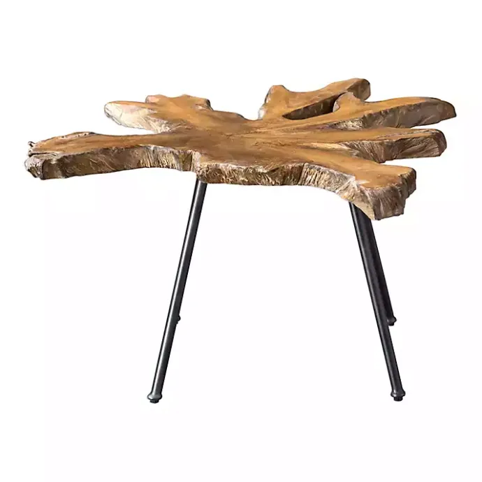 New Kirklands Home Honey Natural Teak Wood Coffee Table Brown
