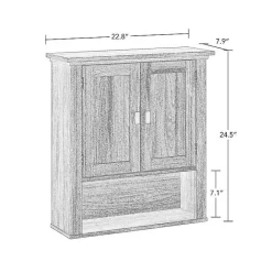 Hot Kirklands Home Honey Woodgrain Wall-Mounted Cabinet Tan