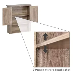Hot Kirklands Home Honey Woodgrain Wall-Mounted Cabinet Tan