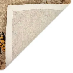 Clearance Kirklands Home Honeycomb Bees Outdoor Area Rug, 5x7
