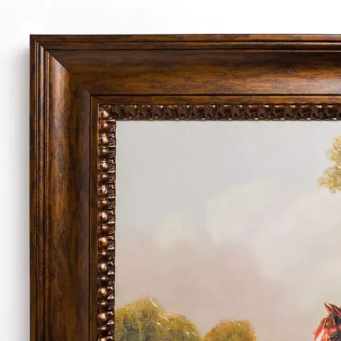 Hot Kirklands Home Horse and Dog Vintage Framed Art Print Multi