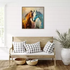 Online Kirklands Home Horse Couple Framed Canvas Art Print