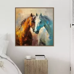 Online Kirklands Home Horse Couple Framed Canvas Art Print