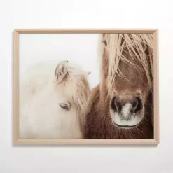 Clearance Kirklands Home Horse Snuggle Framed Art Print