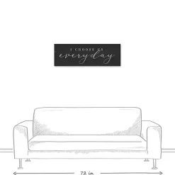 Online Kirklands Home I Choose Us Every Day Canvas Wall Plaque
