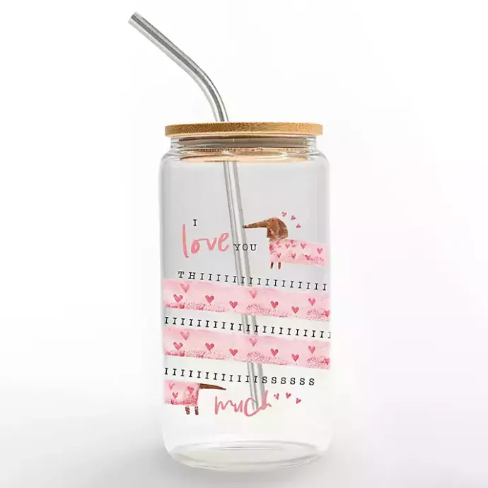 Best Kirklands Home I Love You Thiiiiis Much Glass Tumbler