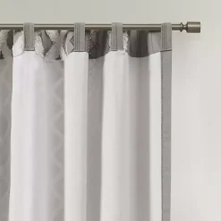 Clearance Kirklands Home Imani Chenille Stripe Curtain Panel, 84 in. Gray
