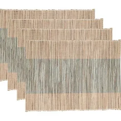 Hot Kirklands Home Indigo Banded 4-pc. Placemat Set