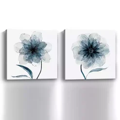 Online Kirklands Home Indigo Bloom Canvas Art Prints, Set of 2
