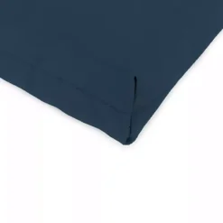 New Kirklands Home Indigo Canvas French Edge Outdoor Chair Cushion Blue