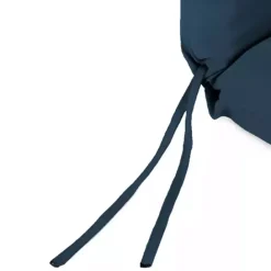 New Kirklands Home Indigo Canvas French Edge Outdoor Chair Cushion Blue