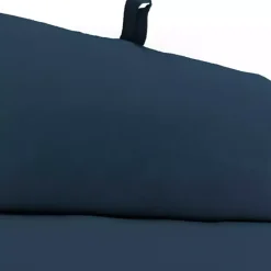 Kirklands Home Indigo Canvas French Edge Outdoor Chaise Cushion Blue