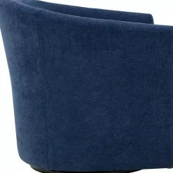 Online Kirklands Home Indigo Chloe Swivel Accent Chair Blue