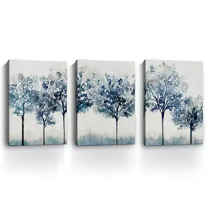 Discount Kirklands Home Indigo Forest Light Canvas Art Prints, 16x24