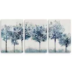 New Kirklands Home Indigo Forest Light Canvas Art Prints, 32x48
