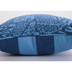 New Kirklands Home Indigo Island Reversible Outdoor Lumbar Pillow Blue