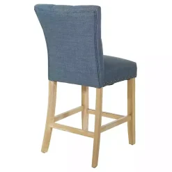 Kirklands Home Indigo Tufted Nailhead Counter Stools, Set of 2 Blue