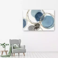Kirklands Home Infinity Indigo II Abstract Canvas Art Print Blue