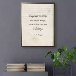 Best Kirklands Home Integrity is Doing the Right Thing Wall Plaque White