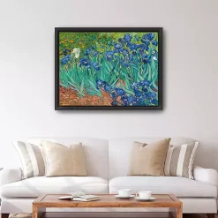Online Kirklands Home Irises Framed Canvas Art Print, 42x32 in.