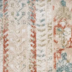 Best Kirklands Home Irsia Rust Traditional Serged Runner, 2x8