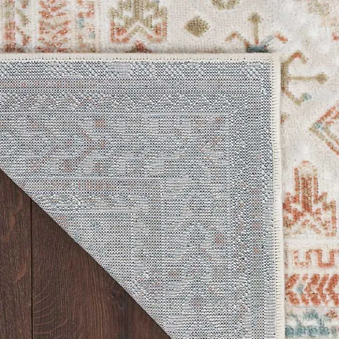 Kirklands Home Irsia White Traditional Area Rug, 5x7