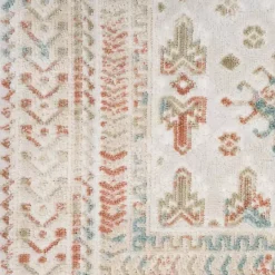 Kirklands Home Irsia White Traditional Area Rug, 5x7