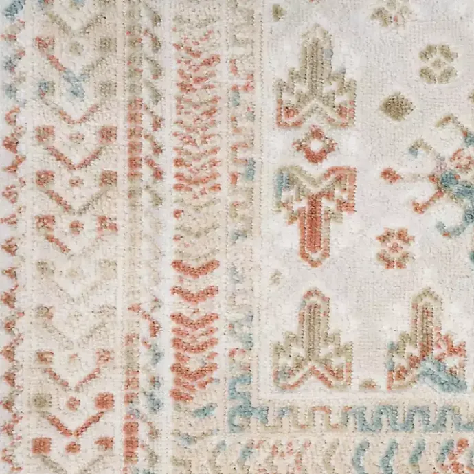 Kirklands Home Irsia White Traditional Area Rug, 5x7