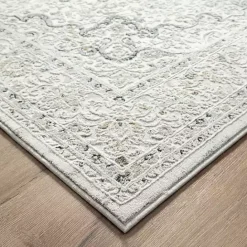 Outlet Kirklands Home Isabella Gray and Ivory Area Rug, 4x6