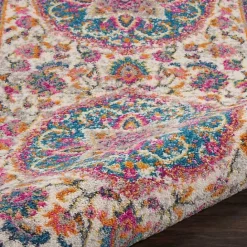 Online Kirklands Home Ivory & Multi Floral Medallion Area Rug, 6x9
