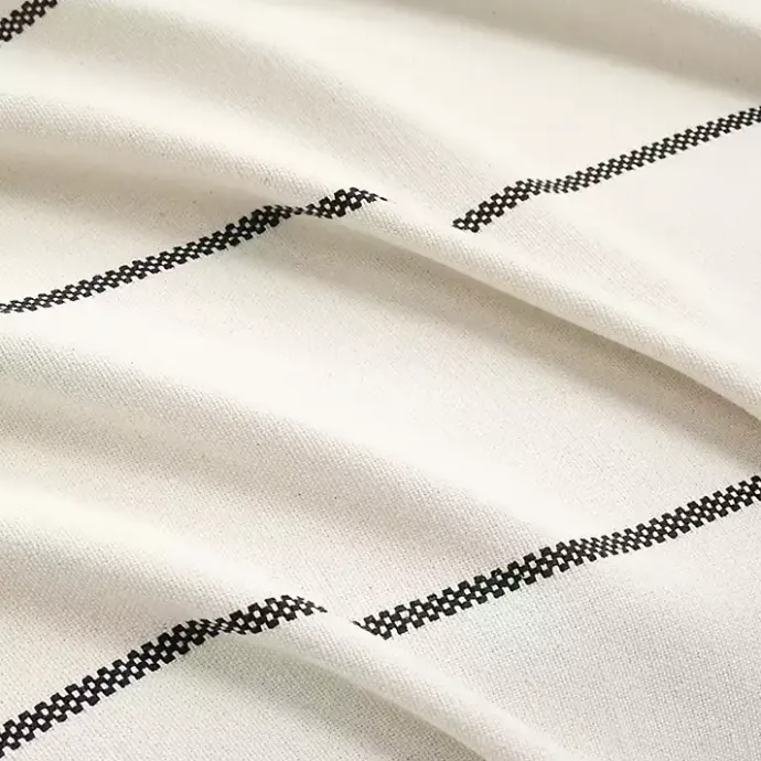 Clearance Kirklands Home and Black Striped King Coverlet Ivory