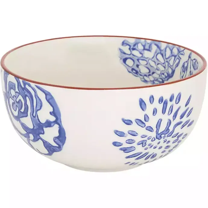 Clearance Kirklands Home Ivory and Blue Floral 16-pc. Dinnerware Set