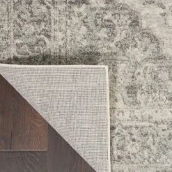 Online Kirklands Home Ivory and Gray Oushak Medallion Area Rug, 6x9