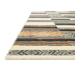 Best Kirklands Home Ivory and colored Tribal Outdoor Rug, 5x7 Multi