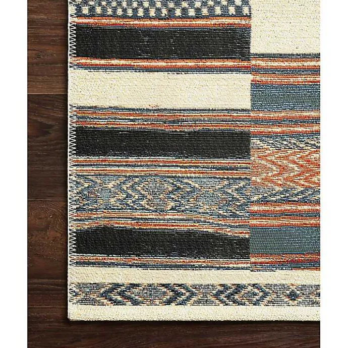 Best Kirklands Home Ivory and colored Tribal Outdoor Rug, 5x7 Multi