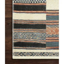Outlet Kirklands Home Ivory and colored Tribal Outdoor Rug, 7x11 Multi