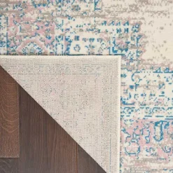 Hot Kirklands Home Ivory and Pink Central Medallion Area Rug, 5x7