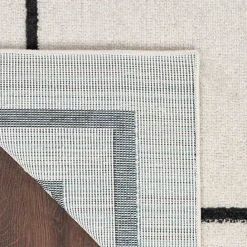 Clearance Kirklands Home Bordered Indoor/Outdoor Area Rug, 5x7 Ivory
