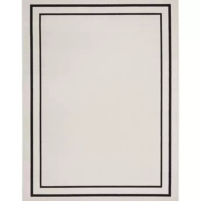 Online Kirklands Home Bordered Indoor/Outdoor Area Rug, 8x10 Ivory